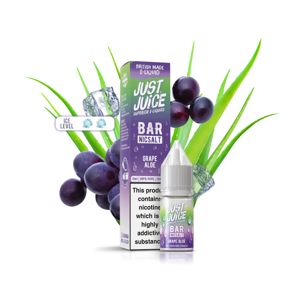 GRAPE ALOE 20mg 10ml BAR Just Juice