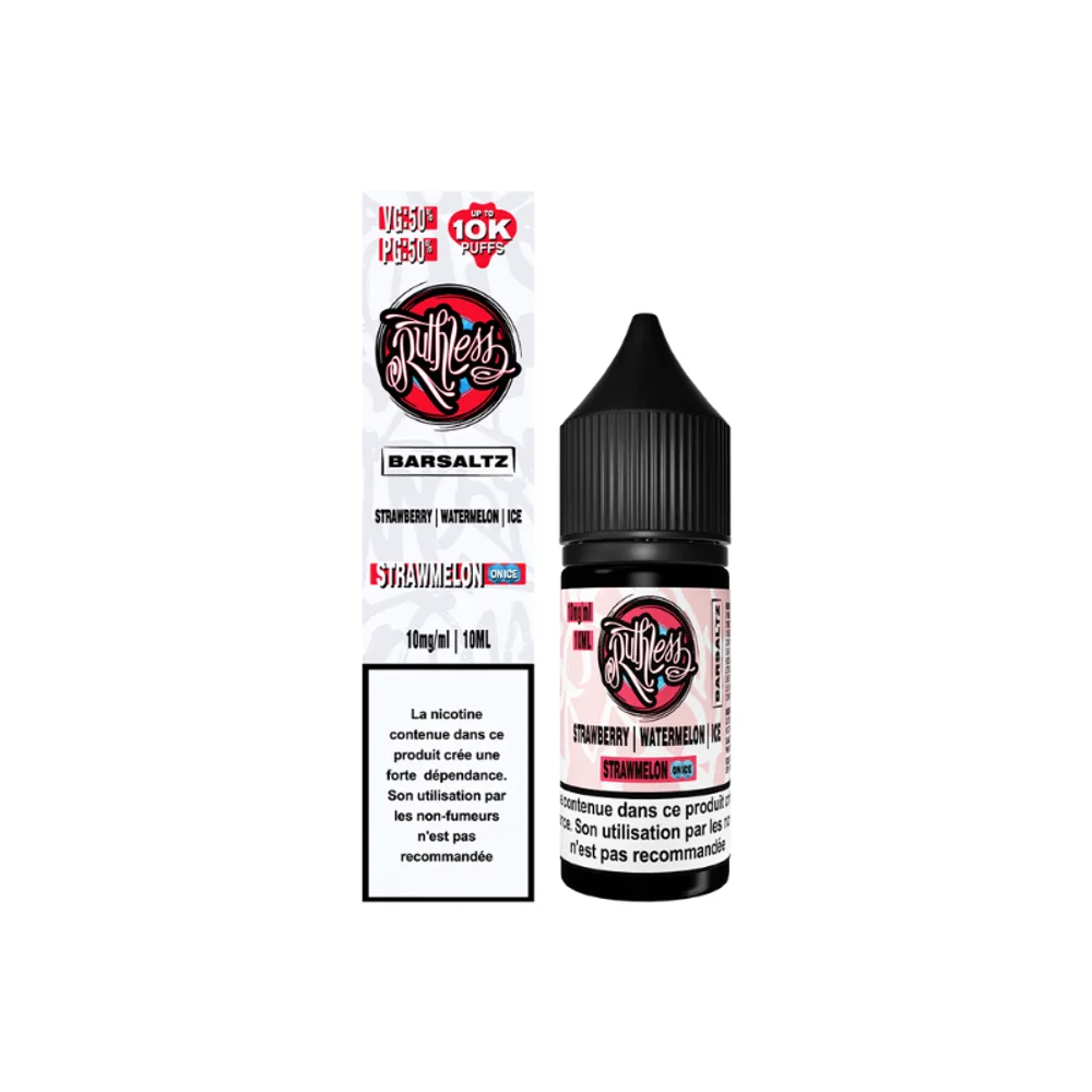 Strawmelon On Ice 10ml 20mg BarSaltz Ruthless