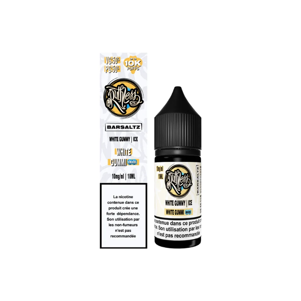 White Gummi On Ice 10ml 20mg BarSaltz Ruthless