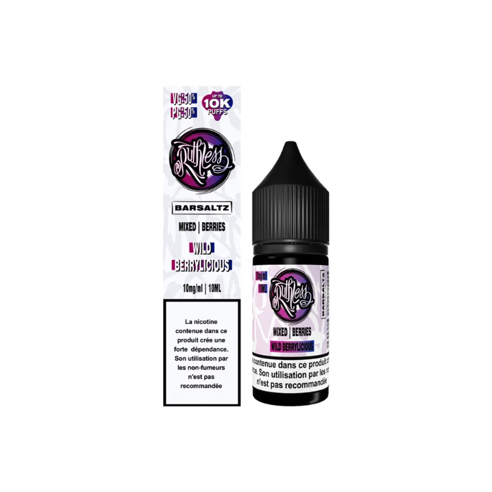 Wild Berrylicious 10ml 20mg BarSaltz Ruthless