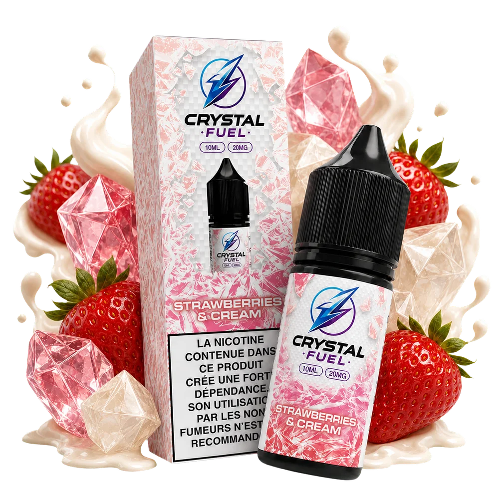 Strawberries & Cream 20mg 10ml Crystal Fuel