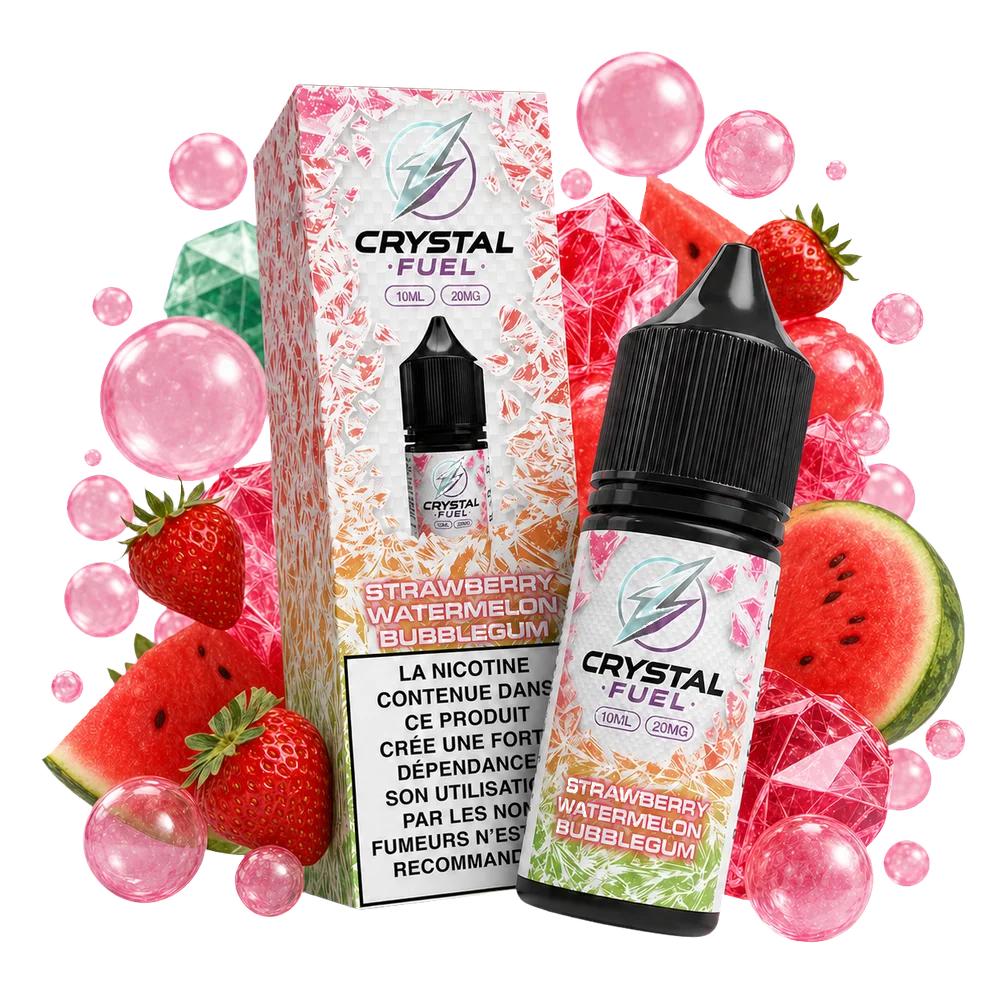 Strawberry Watermelon Bubblegum 20mg 10ml Crystal Fuel