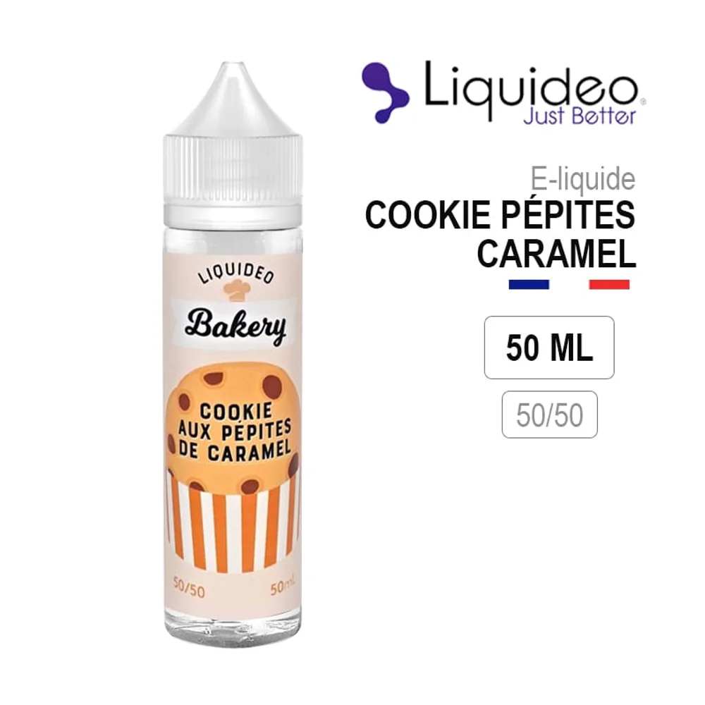Cookie Pépite Caramel 50ml – Liquideo