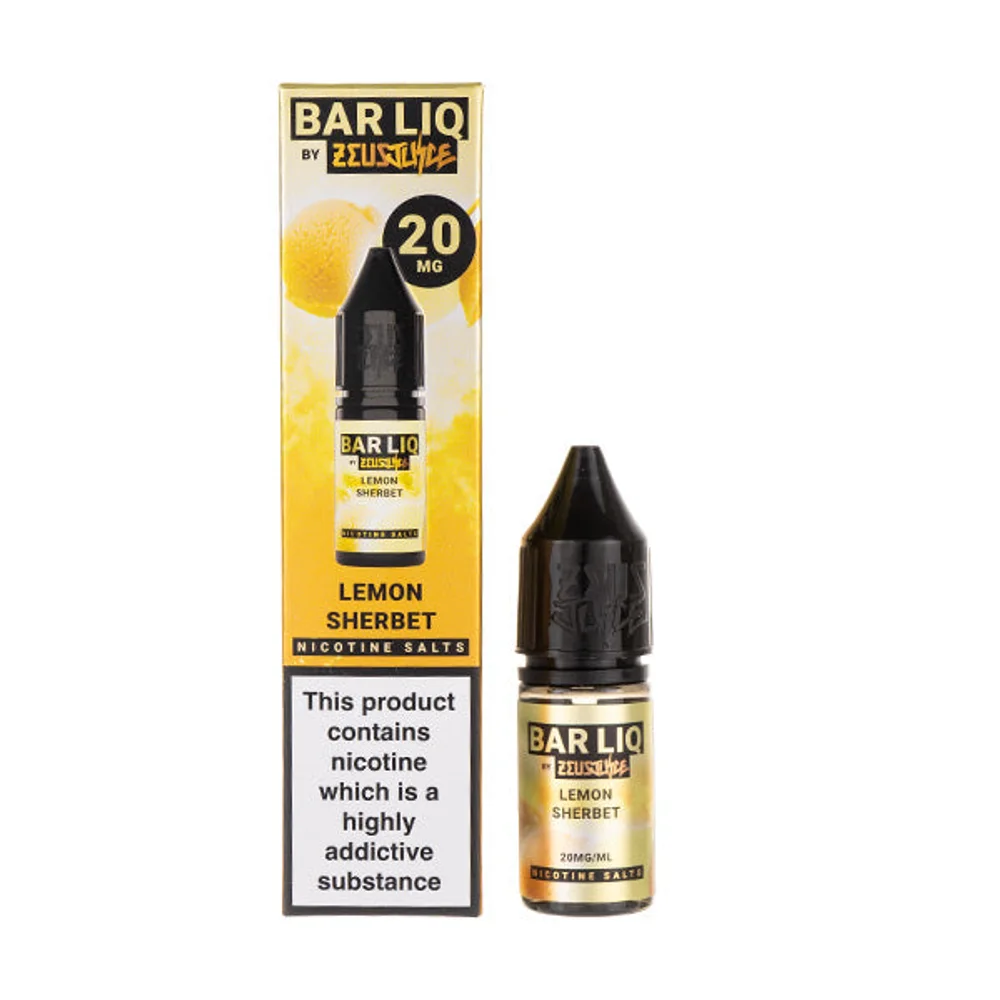 Lemon Sherbet Nic Salt E-Liquid by Zeus Juice Bar Liq